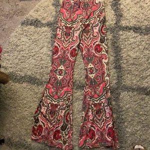 NBW NWT Free people paisley print elastic waist pants size S